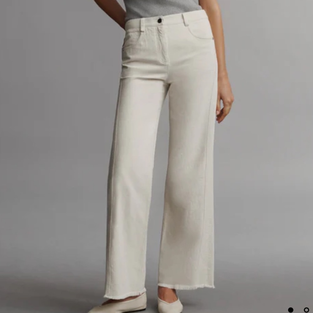 TWP Puddle Pant in Japanese Denim Wide Leg Jeans with Raw‎ Hem